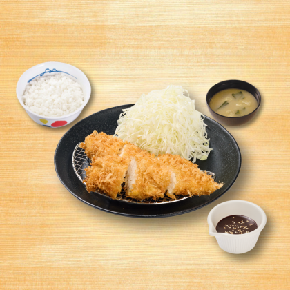 味噌雞里肌定食