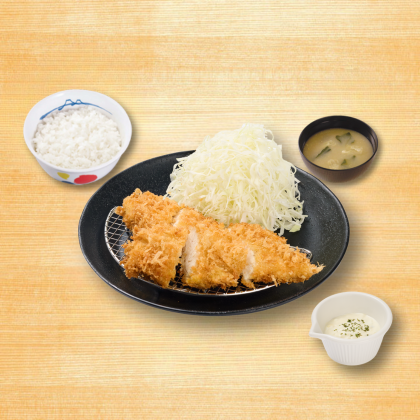 嫩炸雞里肌定食