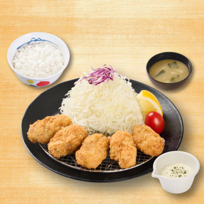 廣島產炸牡蠣定食