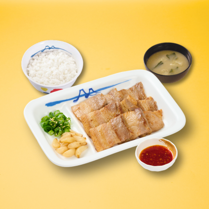 泰式秘醬豬五花定食