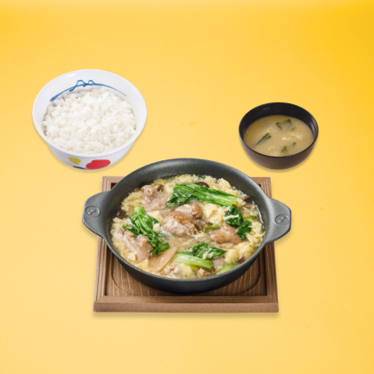 滑蛋鮮蔬雞肉米飯套餐
